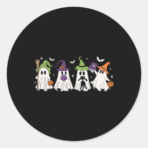 Hexenghosts Spooky Halloween Witchy Women Girl Runder Aufkleber