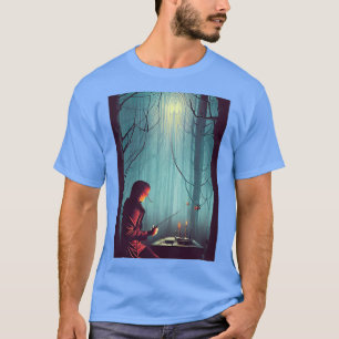 Hexengießende Zauber AI Artwork T-Shirt