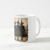 Hexengruppe zu Halloween Kaffeetasse (VorderseiteRechts)