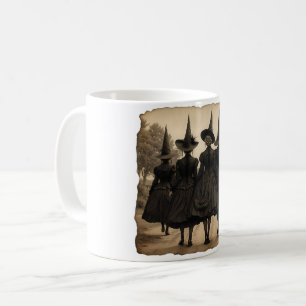 Hexengruppe zu Halloween Kaffeetasse