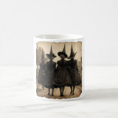 Hexengruppe zu Halloween Kaffeetasse (Mittel)