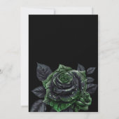 Hexenhaft grüner Glow Gothic Hochzeit Termin vorme Ankündigung (Rückseite)