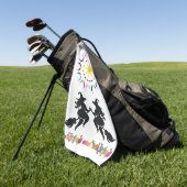 Hexenhaft Queerer Stolz Golfhandtuch (Gras)