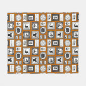 HEXENHAFTE WÄNDE FLEECEDECKE (Vorderseite (Horizontal))