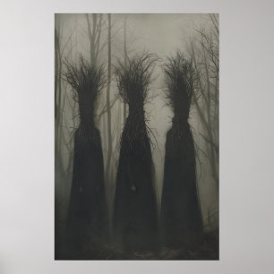 Hexenhaftes dunkles Cottagecore-Gothic-Wicca-Okkul Poster