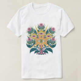 Hexenhaftes okkultes botanisches Grafikdesign für T-Shirt