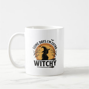Hexenhaftes Vintage-Halloween-Zitat-Vektordesign_1 Kaffeetasse
