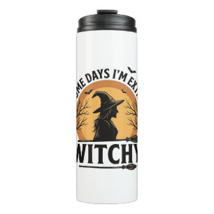Hexenhaftes Vintage-Halloween-Zitat-Vektordesign_1 Thermosbecher
