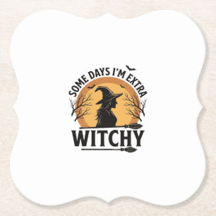 Hexenhaftes Vintage-Halloween-Zitat-Vektordesign_1 Untersetzer