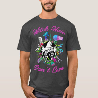 Hexenhair Dont Care Halloween-Schere Raum T-Shirt