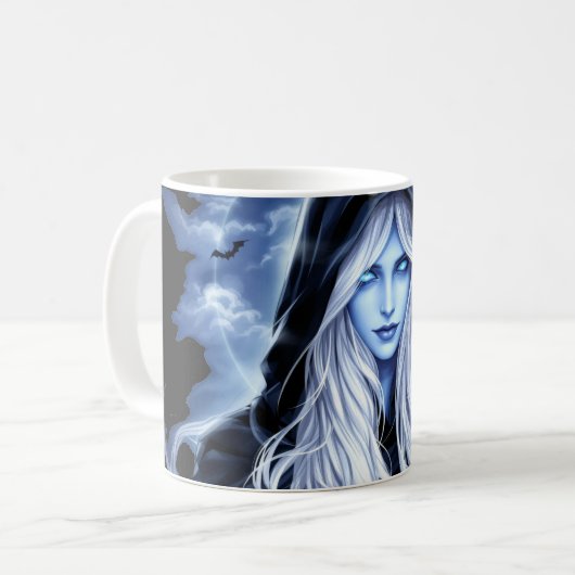 Hexenhalloween Kaffeetasse (Vorderseite Links)