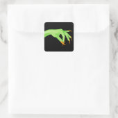 Hexenhandkleber Quadratischer Aufkleber (Tasche)