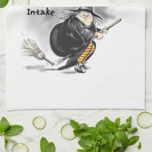 Hexenhandtuch Geschirrtuch (Gefaltet)