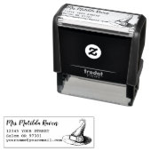 HexenHat-Individuelle Name-Rücksendeadresse Permastempel (Beispiel)