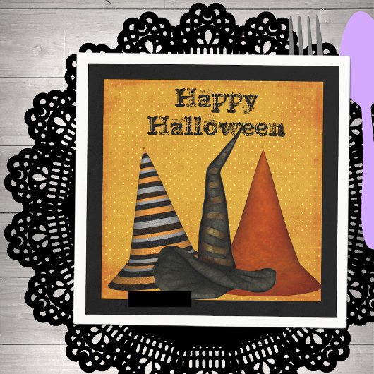 Hexenhats Halloween-Party Napkins Serviette