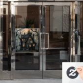 Hexenhauptklammer Fensteraufkleber (Büro Tür)