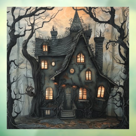 Hexenhauptklammer Fensteraufkleber (Blatt 3)