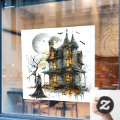 Hexenhaus - Eine Spuk Herbstgeschichte Fensteraufkleber (Café-Fenster)