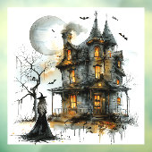 Hexenhaus - Eine Spuk Herbstgeschichte Fensteraufkleber (Blatt 3)