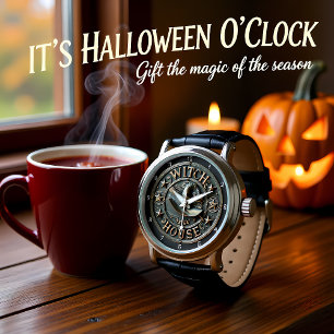 Hexenhaus Gruseliges Halloween Armbanduhr