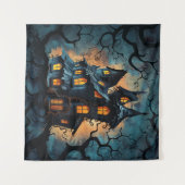 Hexenhaus-Tapestry Wandteppich (Vorderseite (Horizontal))