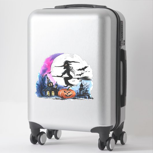 Hexenhäuser und Spuk Häuser Aufkleber (Koffer)