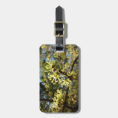 Hexenhazel-Blume Gepäckanhänger (Vorderseite vertikal)