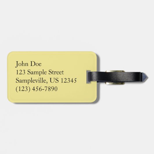 Hexenhazel-Blume Gepäckanhänger (Rückseite horizontal)