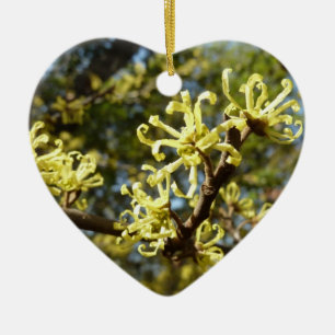Hexenhazel-Blume Keramik Ornament