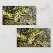 Hexenhazel-Blume Visitenkarte (Vorne/Hinten)