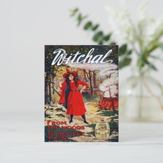 Hexenhexe 1912 postkarte (Stehend Vorderseite)