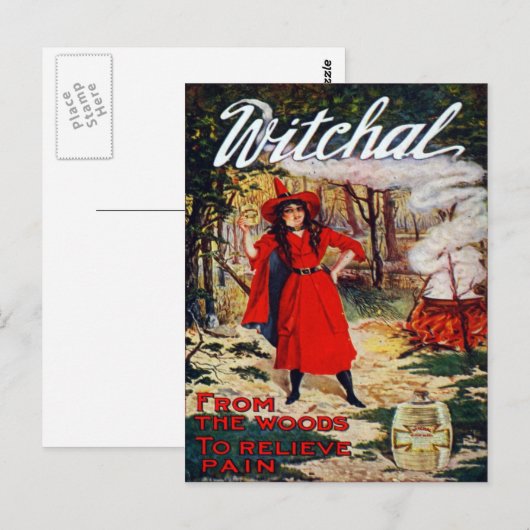 Hexenhexe 1912 postkarte (Vorne/Hinten)