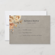 Hexenhochzeit Wald Florale Hochzeits-RSVP-Karte