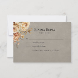 Hexenhochzeit Wald Florale Hochzeits-RSVP-Karte RSVP Karte