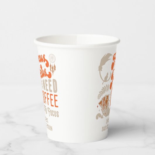 Hexenhocus-Pokus-Kaffee zum Fokussieren von Hallow Pappbecher (Links)