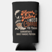 Hexenhocus-Pokus-Kaffee zum Fokussieren von Hallow Selters Dosenkühler (Vorderseite)