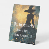 Hexenhour-Halloween-Party-Snacks Sockelschild (Vorderseite)