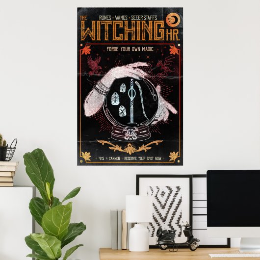 Hexenhubposter Poster (Heimbüro)