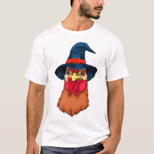 Hexenhuhn Lustiges Halloween-Horror Gruselig T-Shirt
