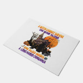 Hexenhund Halloween Fußmatte (Schrägansicht)