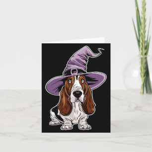 Hexenhund-Zauber-Halloween-Vorstellung Karte