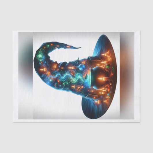 Hexenhut-Assistents Hut-Dekoupage-Papier Seidenpapier (Vorderseite)