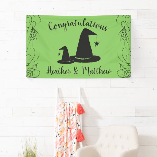 Hexenhut Baby Shower Halloween Banner (Insitu)