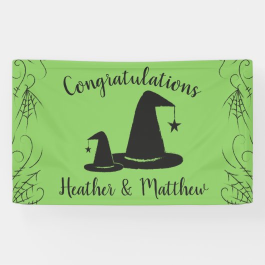 Hexenhut Baby Shower Halloween Banner (Horizontal)