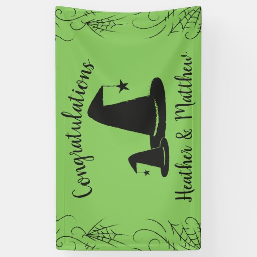 Hexenhut Baby Shower Halloween Banner (Vertikal)