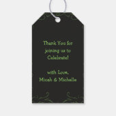 Hexenhut Baby Shower Halloween Geschenkanhänger (Rückseite)