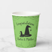 Hexenhut Baby Shower Halloween Pappbecher (Vorderseite)