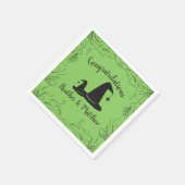 Hexenhut Baby Shower Halloween Serviette (Ecke)