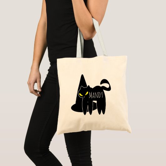 Hexenhut Black Cat Candy Tote Bag Tragetasche (Vorderseite (Produkt))