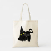 Hexenhut Black Cat Candy Tote Bag Tragetasche (Rückseite)